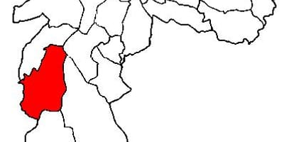 แผนที่ของเอ็ 'Boi Mirim รายการย่อยขอ prefecture São Paulo