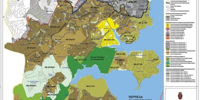 แผนที่ของเอ็ 'Boi Mirim São Paulo-มีอาชีพของที่ดิน