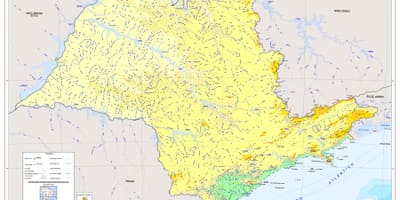 แผนที่ของโล่งอก São Paulo
