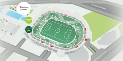 แผนที่ของ Allianz Parque-อัฒจันทร์