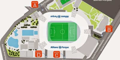 แผนที่ของ Allianz Parque São Paulo