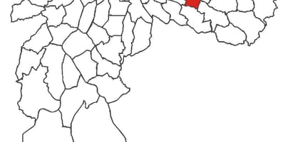 แผนที่ของ Aricanduva เขต