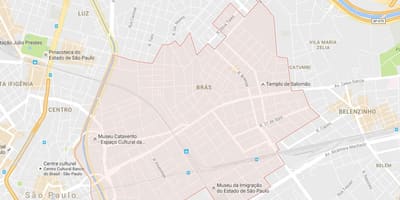 แผนที่ของ Brás São Paulo