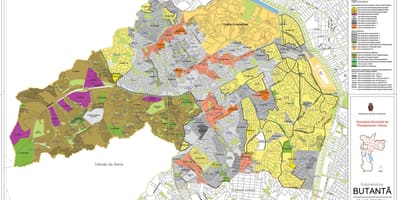 แผนที่ของ Butantã São Paulo-มีอาชีพของที่ดิน