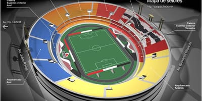 แผนที่ของ Cícero-Pompeu-de-โทเลโด้ São Paulo สนามกีฬา