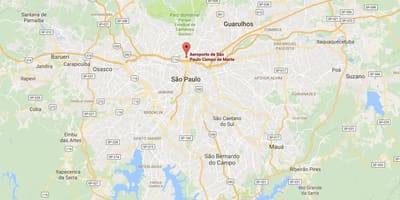 แผนที่ของ Campo เดอ Marte สนามบิน-สถานที่