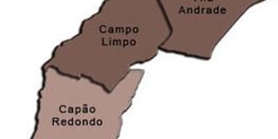 แผนที่ของ Campo Limpo รายการย่อยขอ prefecture