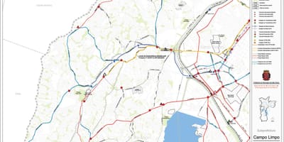 แผนที่ของ Campo Limpo São Paulo-สาธารณะ transports