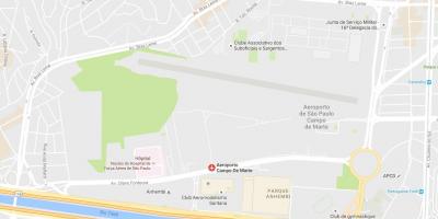 แผนที่ของ Campo เดอ Marte สนามบิน
