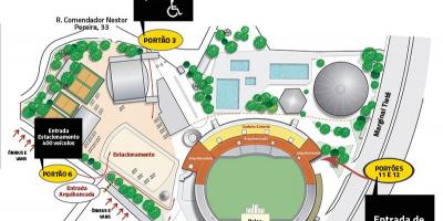 แผนที่ของ Canindé สนามกีฬา