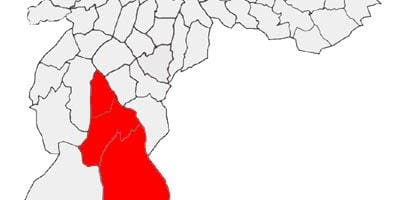 แผนที่ของ Capela ทำ Socorro รายการย่อยขอ prefecture São Paulo