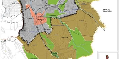 แผนที่ของ Cidade Tiradentes São Paulo-มีอาชีพของที่ดิน