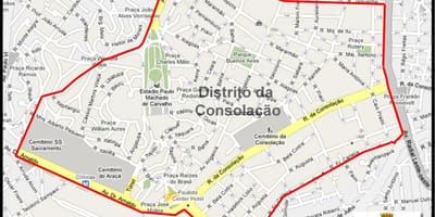 แผนที่ของ Consolação São Paulo