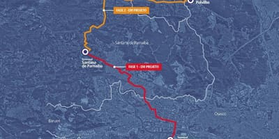 แผนที่ของ corredor BRT metropolitano Alphaville-Cajamar