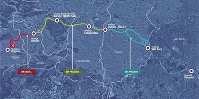 แผนที่ของ corredor metropolitano Itapevi