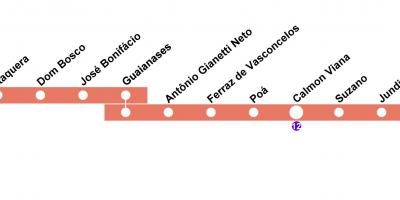 แผนที่ของ CPTM São Paulo บรรทัด 11-โครอลไอส์แลน