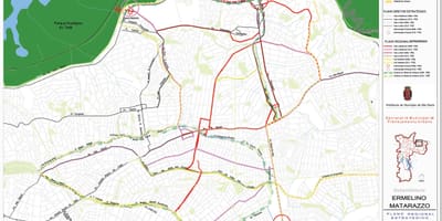 แผนที่ของ Ermelino Matarazzo São Paulo-ถนน