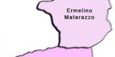 แผนที่ของ Ermelino Matarazzo รายการย่อยขอ prefecture