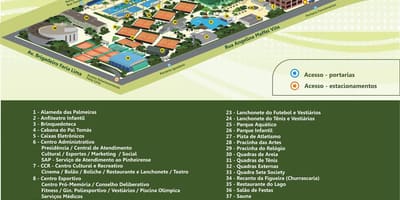 แผนที่ของ Esporte Clube Pinheiros