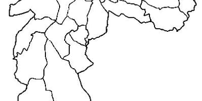 แผนที่ของ Guaianases รายการย่อยขอ prefecture São Paulo
