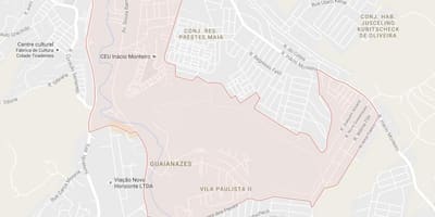แผนที่ของ Guaianases São Paulo