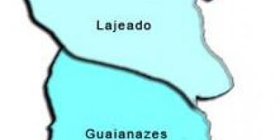 แผนที่ของ Guaianases รายการย่อยขอ prefecture