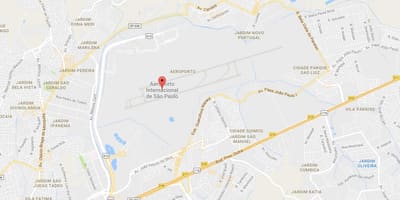 แผนที่ของ Guarulhos สนามบิน