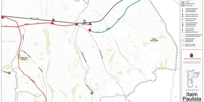 แผนที่ของ Itaim Paulista-Vila Curuçá São Paulo-สาธารณะ transports