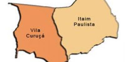 แผนที่ของ Itaim Paulista-Vila Curuçá รายการย่อยขอ prefecture