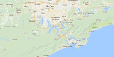 แผนที่ของ Itanhaém สนามบิน