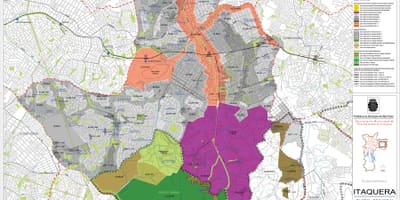 แผนที่ของ Itaquera São Paulo-มีอาชีพของที่ดิน