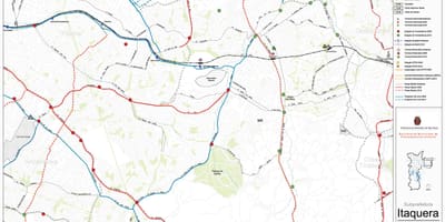 แผนที่ของ Itaquera São Paulo-สาธารณะ transports
