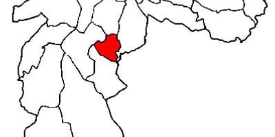 แผนที่ของ Jabaquara รายการย่อยขอ prefecture São Paulo