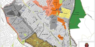 แผนที่ของ Jabaquara São Paulo-มีอาชีพของที่ดิน