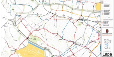แผนที่ของ Lapa São Paulo-สาธารณะ transports