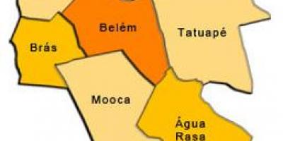 แผนที่ของ Mooca รายการย่อยขอ prefecture