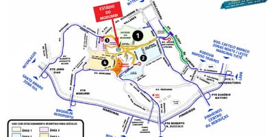 แผนที่ของ Morumbi สนามกีฬา