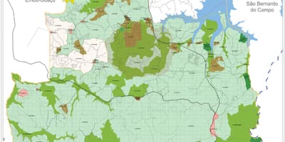 แผนที่ของ Parelheiros São Paulo-มีอาชีพของที่ดิน