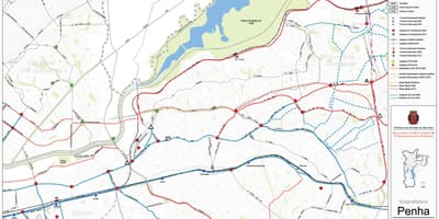 แผนที่ของ Penha São Paulo-สาธารณะ transports