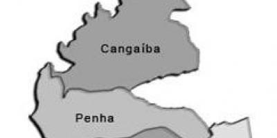 แผนที่ของ Penha รายการย่อยขอ prefecture