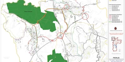 แผนที่ของ Perus São Paulo-ถนน