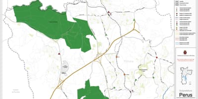 แผนที่ของ Perus São Paulo-สาธารณะ transports