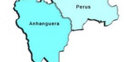 แผนที่ของ Perus รายการย่อยขอ prefecture