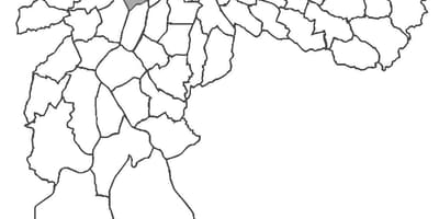 แผนที่ของ Pinheiros เขต