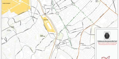 แผนที่ของ Pinheiros São Paulo-ถนน