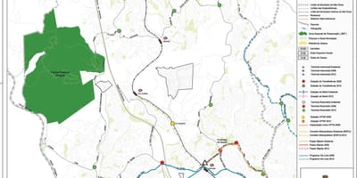 แผนที่ของ Pirituba-Jaraguá São Paulo-สาธารณะ transports