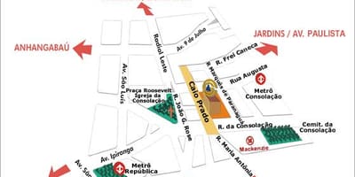 แผนที่ของ Pontifical คาทอลิกเป็นมหาวิทยาลัยของ São Paulo