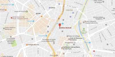 แผนที่ของ Prédio Martinelli