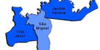 แผนที่ของ São มิเกล Paulista รายการย่อยขอ prefecture