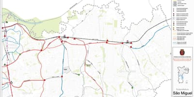 แผนที่ของ São มิเกล Paulista São Paulo-สาธารณะ transports